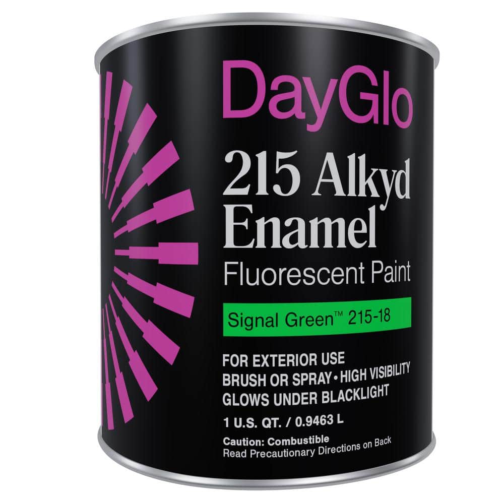 DayGlo Fluorescent 215 Series Paint (Quart, Signal Green)