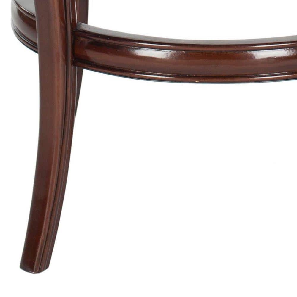 Transitional Sierra Brown Swivel Bar Stool with Bronze Nailhead Trim