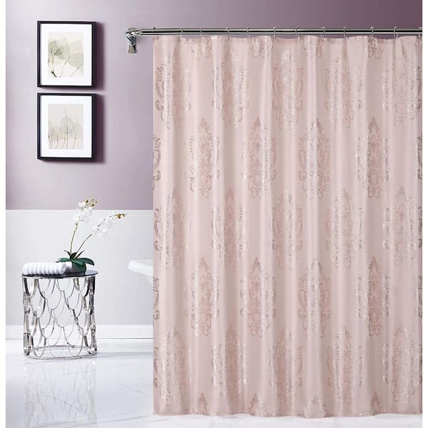 Dainty Home Blush 70 X 72 Majestic, 70 X 72 Shower Curtain