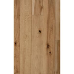Take Home Sample - Hickory Farrow - Smooth - 2mm Sliced Face - Engineered Hardwood Flooring - 5 in. x 7 in.