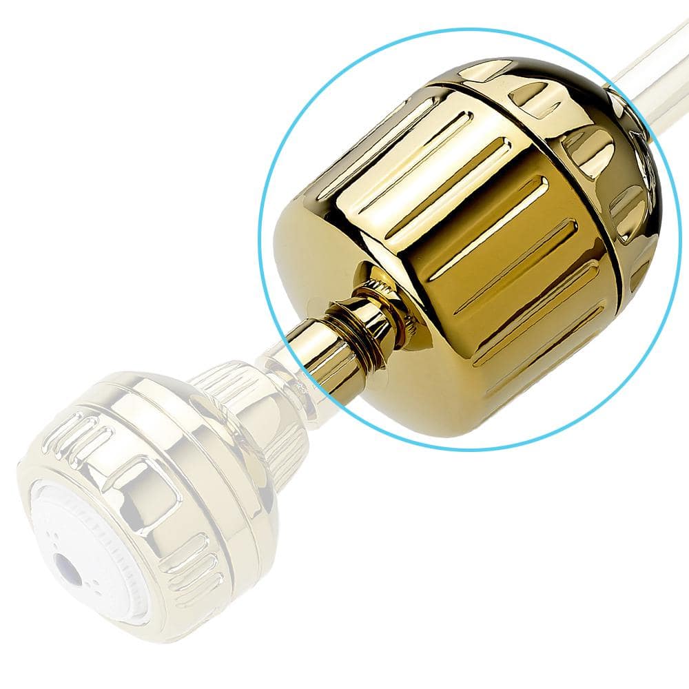 Sprite Showers High Output2 3-1/2 in. Shower Filter in Gold