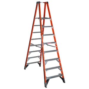 8 ft. Fiberglass Platform Twin Step Ladder (14 ft. Reach Height) with 300 lb. Load Capacity Type IA Duty Rating