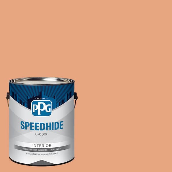 1 gal. PPG1200-4 Orange Clay Satin Interior Paint
