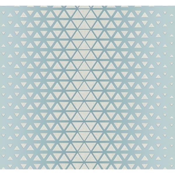 York Wallcoverings Blue Rhythmic Wallpaper, 27-in by 27-ft