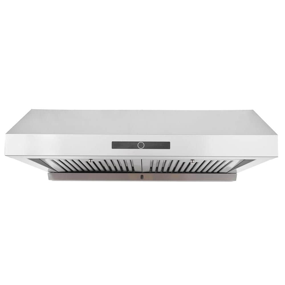 30 in. Ducted Under Cabinet Range Hood with Touch Control Panel in Silver