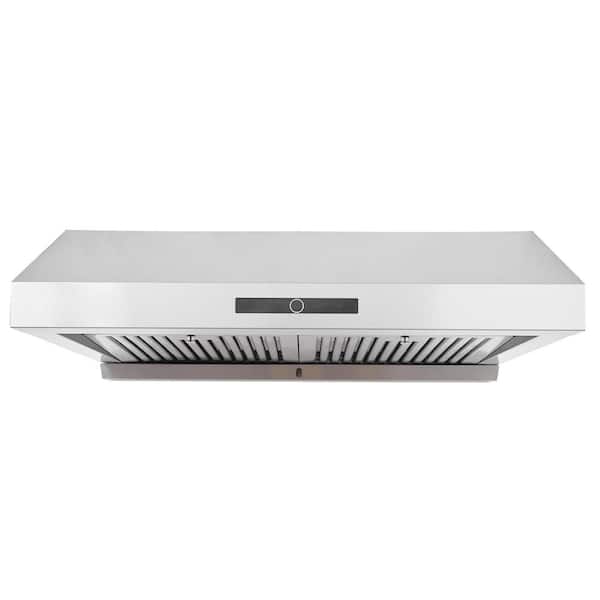 VEVOR 30 in. Ducted Under Cabinet Range Hood with Touch Control Panel in Silver