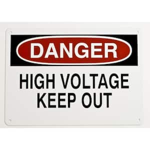 10 in. x 14 in. Aluminum Electrical Hazard Sign