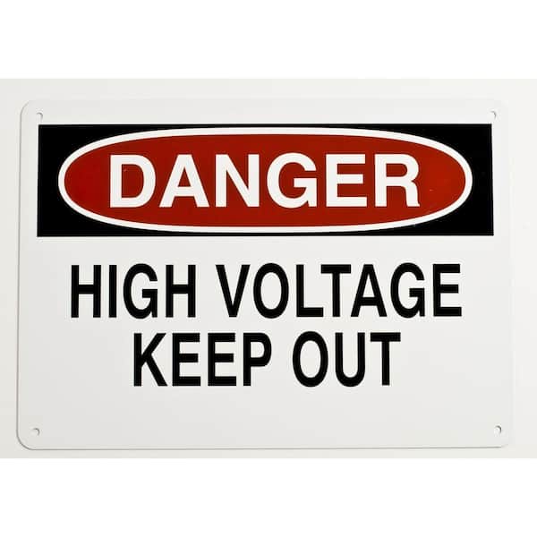 Aluminium Sign-Danger Hazard Area-Metal-Door Notice Business Office Shop Safety 