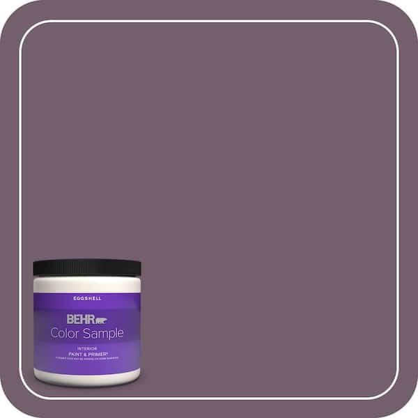 BEHR PREMIUM PLUS 8 oz. #N110-4 Gothic Purple Eggshell Enamel