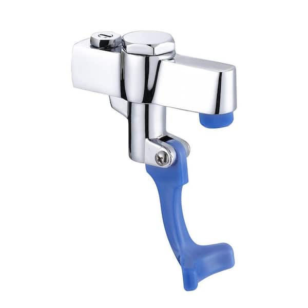 External Thread Wall Mount Commercial Pot Filler Push Back Glass Filler Faucet, for Bar, Diner, Cafe, in Polished Chrome