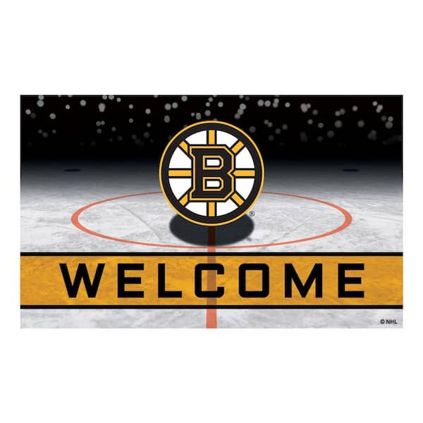 FANMATS NHL - Boston Bruins 18 in. x 30 in. Rubber Door Mat
