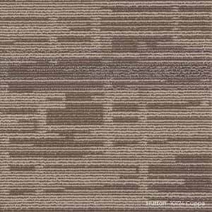 Hutton - Beige Commercial/Residential 19.68 x 19.68 in. Peel and Stick Carpet Tile Square (21.53 sq. ft.)