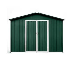 Hot Sale 6 ft. W x 8 ft. D Green Metal Outdoor Storage Shed with Vents, Lockable Door for Garden Tool 48 sq. ft.