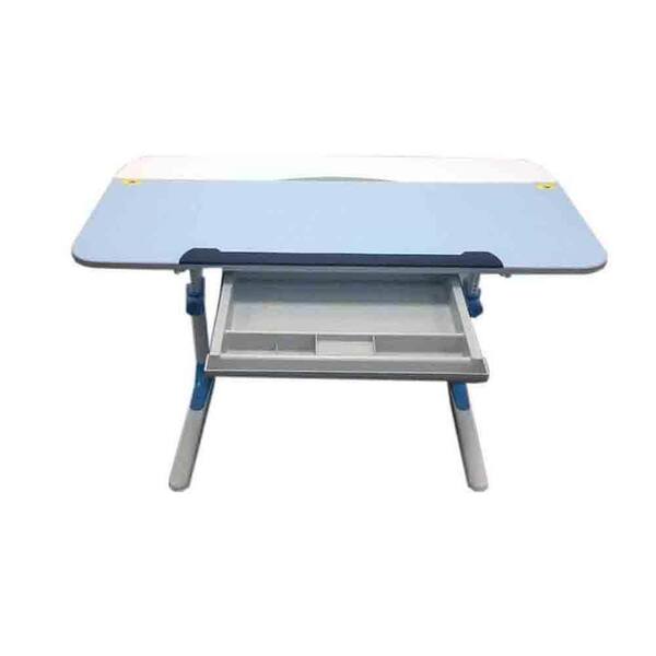ORE International Youth's Ergonomic Desk with Keyboard Tray in Blue