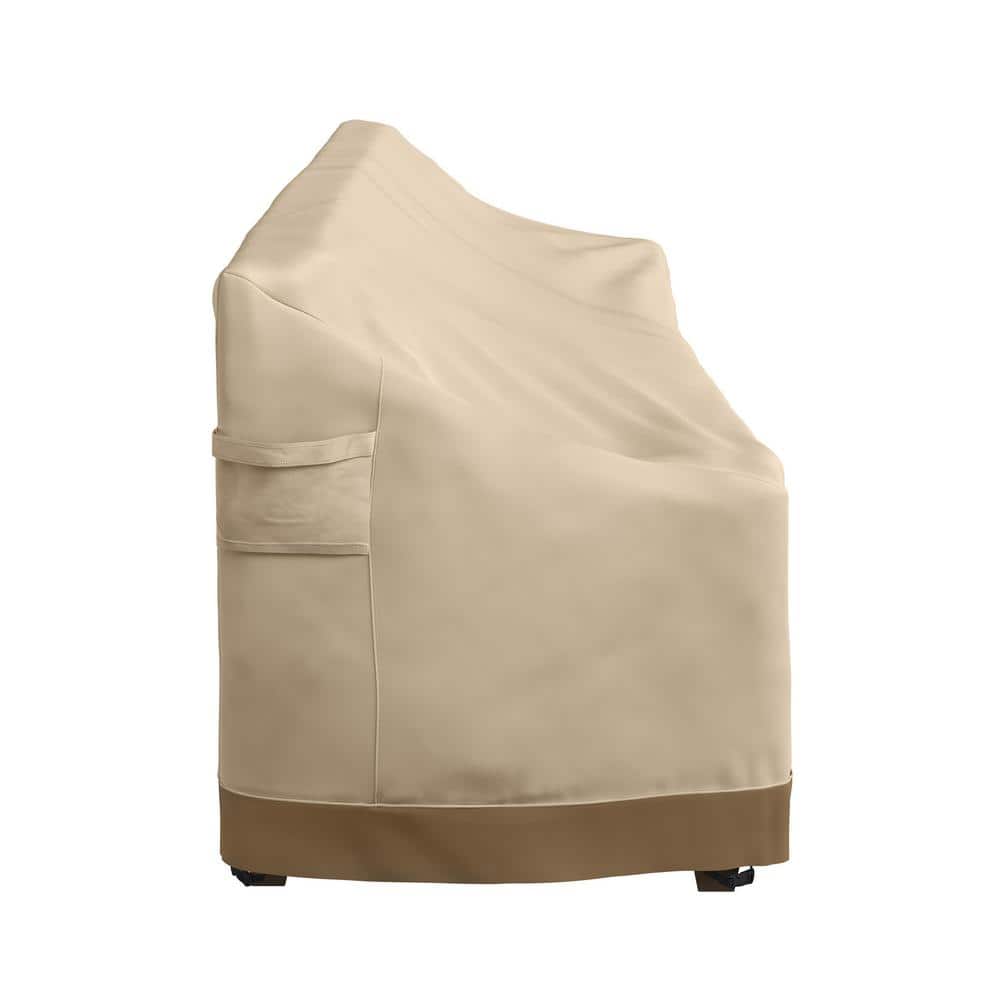 Beige Heavy-Duty Waterproof Outdoor Couch Cover 76"