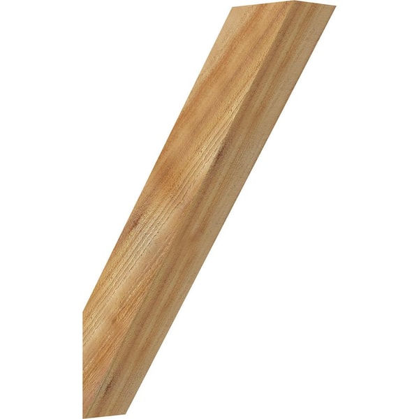 Ekena Millwork 4"W x 18"D x 26"H Traditional Rough Sawn Knee Brace, Western Red Cedar