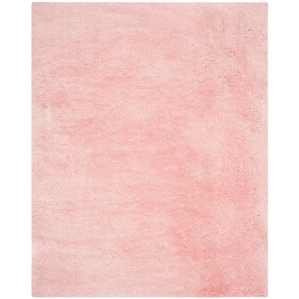 SAFAVIEH Arctic Shag Pink 8 ft. x 10 ft. Solid Gradient Area Rug