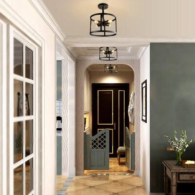 Lnc Semi Flush Mount Lighting Flush Mount Lights Lighting The Home Depot