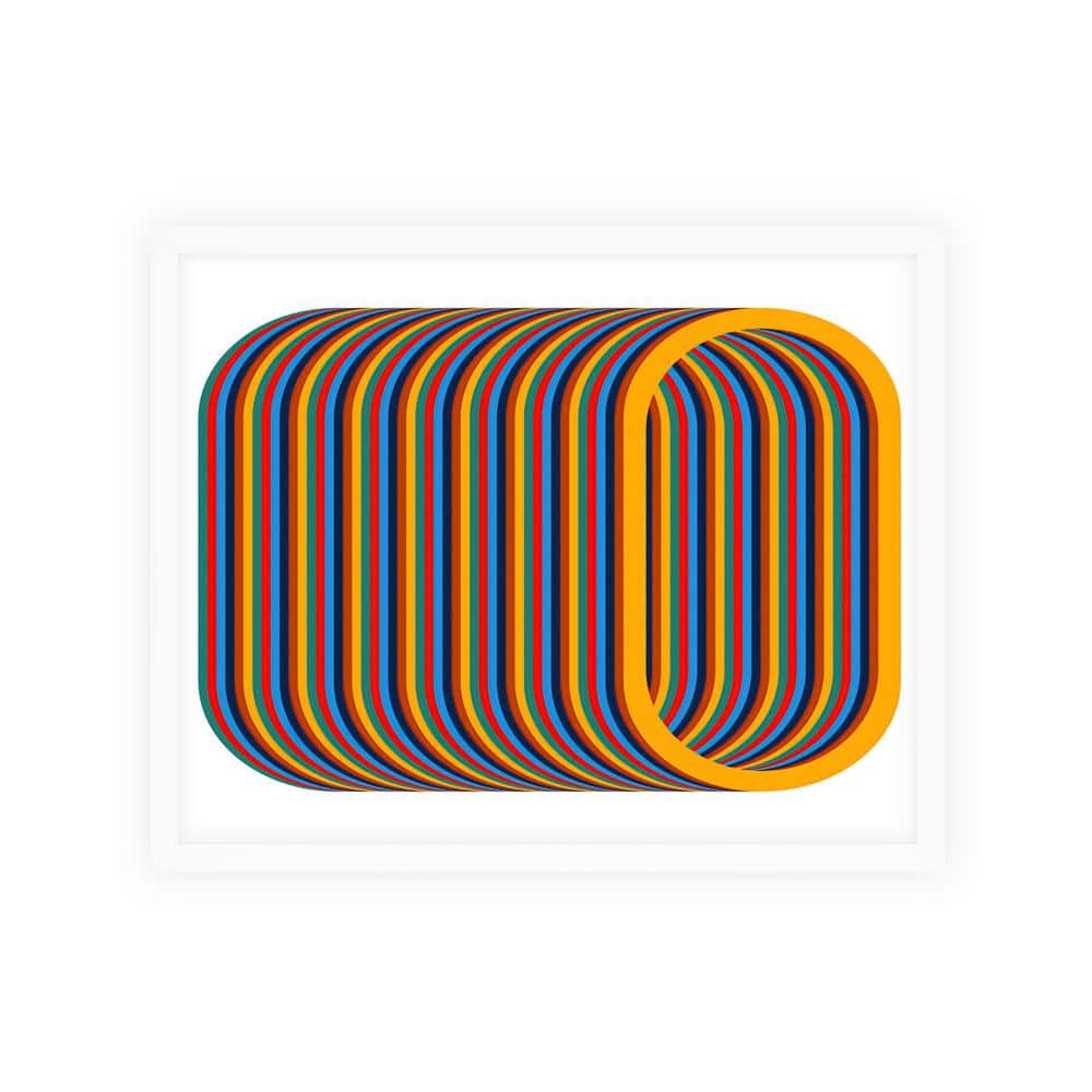 Abstract Nature Shapes Framed Abstract Art Print 42 in. x 34 in.