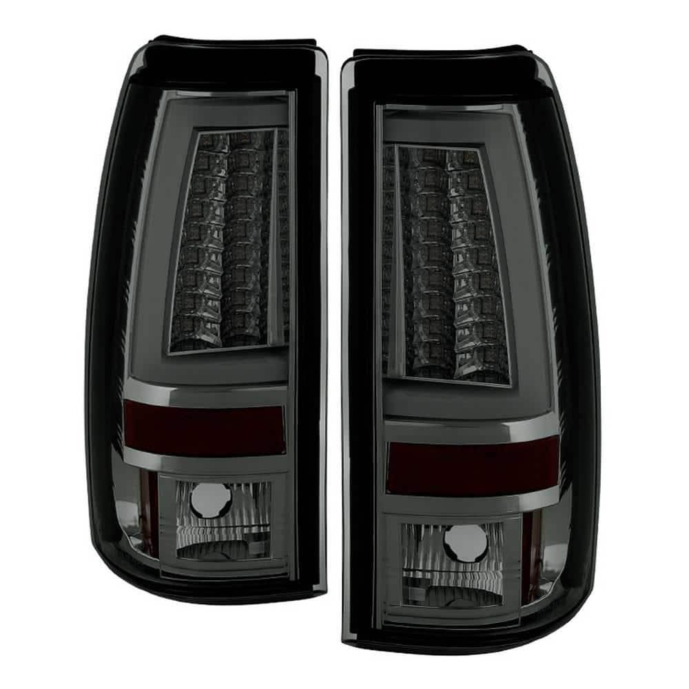 Spyder Auto Chevy Silverado 1500/2500 03-06 and 2007 Silverado Classic (  Doesn't fit Stepside ) Version 2 LED Tail Lights - Smoke 5081940 - The Home 