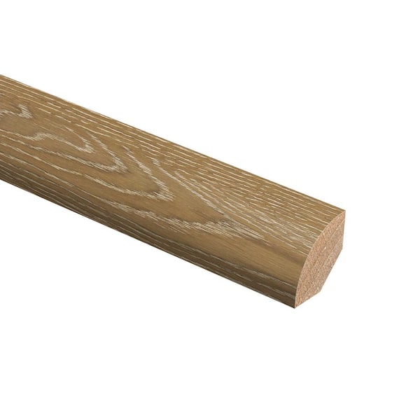 Zamma Oak Charleston Sand Wire Brushed 3/4 in. Thick x 3/4 in. Wide x 94 in. Length Hardwood Quarter Round Molding