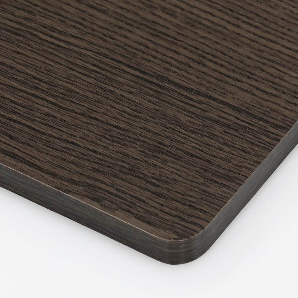 Compact Dark Brown Laminated Engineered Wood Coffee Table with Storage Bins