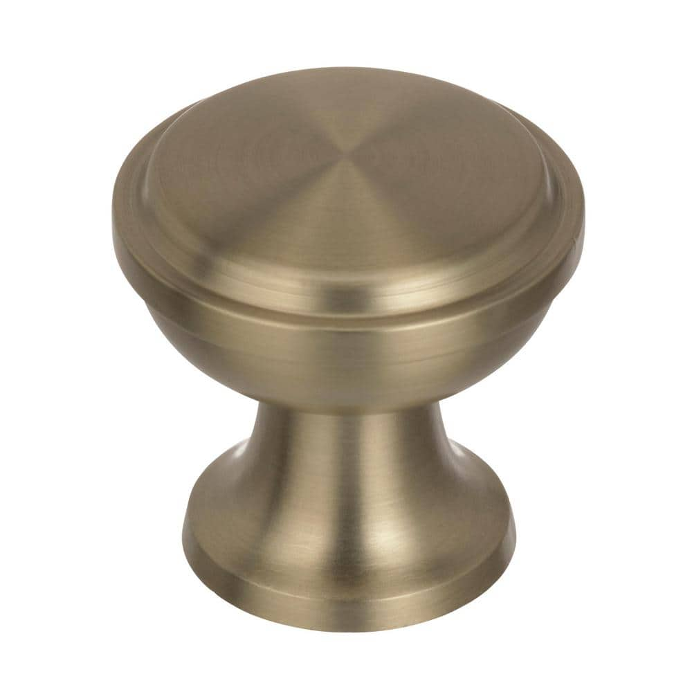 TONA 6 Pack Antique Brass Cabinet Knobs Single Hole Center for