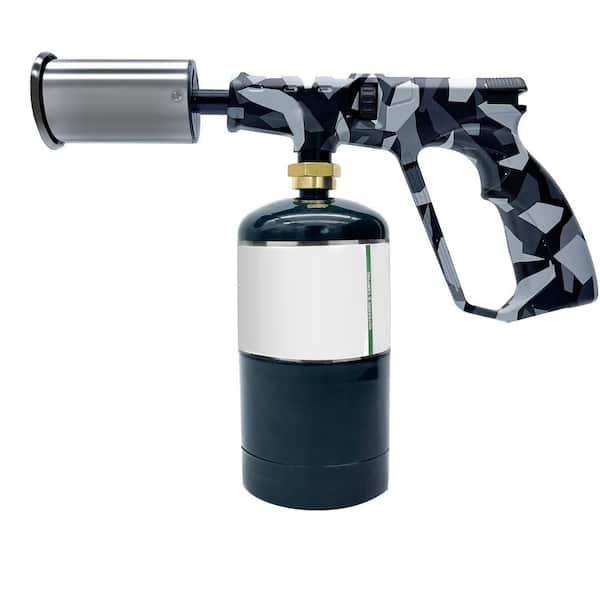 Propane Metal Silver Cooking Torch with Piezoelectric Ignition Adjustable Flame for Kitchen Searing and Grilling