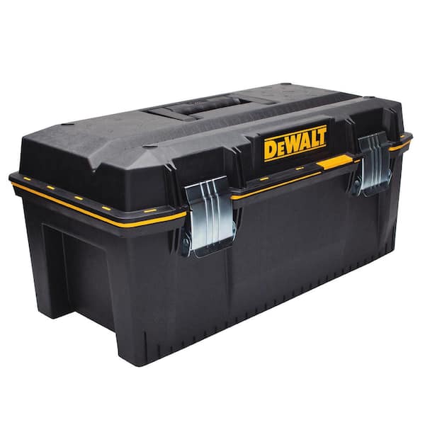 Plastic, Steel, Portable Tool Box, 23 in Overall Width, 10 1/2 in