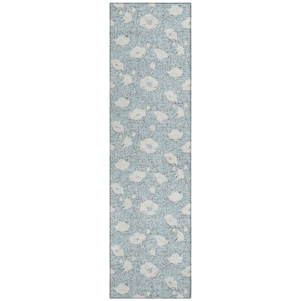Chantille Machine Washable Indoor/Outdoor Abstract ACN2792 Sky 2 ft. x 7 ft. Runner Rug price history on PriceWatchPro
