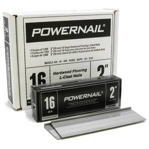2 in. 16-Gauge Powercleats Hardwood Flooring Nails 5 (1000-Box)
