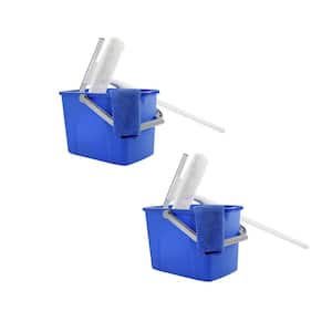 10 in. Window Washing Starter Kit with Pole and Bucket (2-Pack)