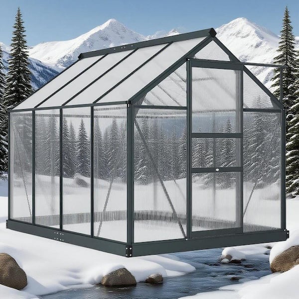 Tenleaf 6.2 ft x 8.3 ft Walk-In Greenhouse-Outdoor Green House