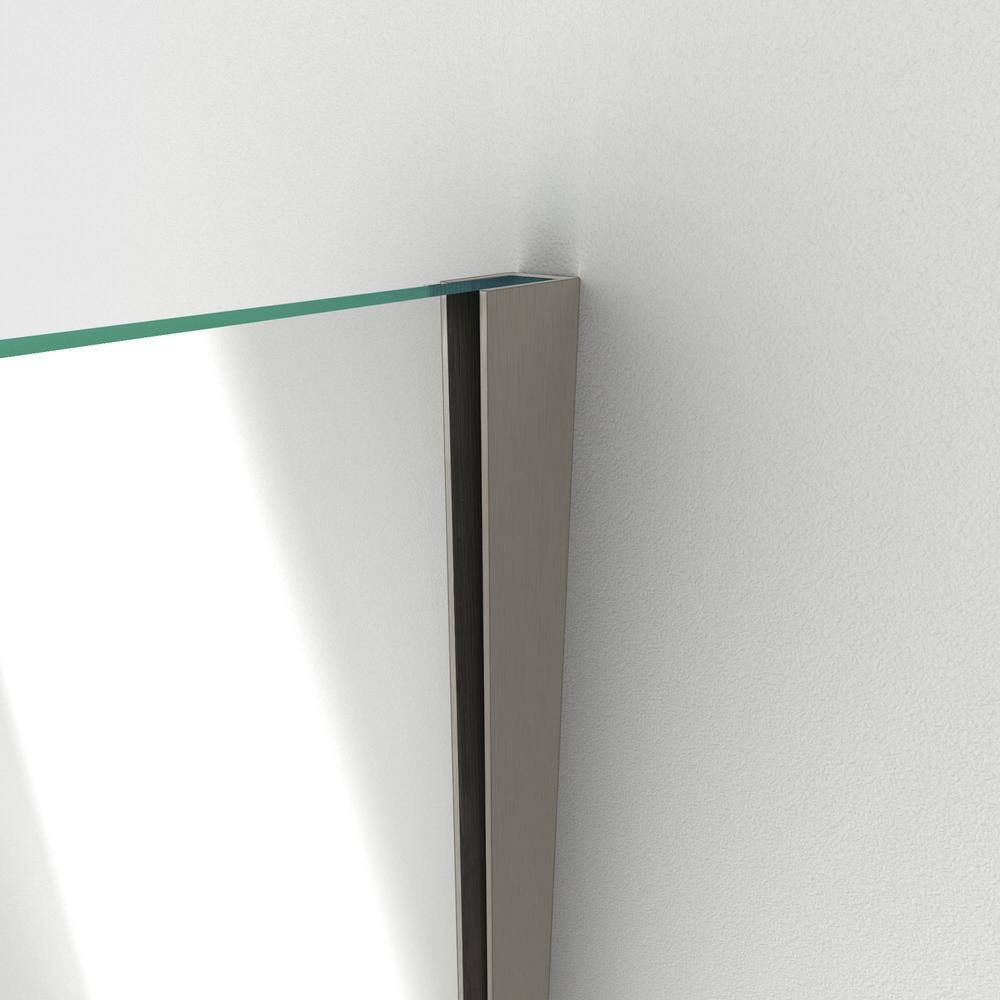 Unidoor Plus 60" Frameless Clear Glass Hinged Shower Door