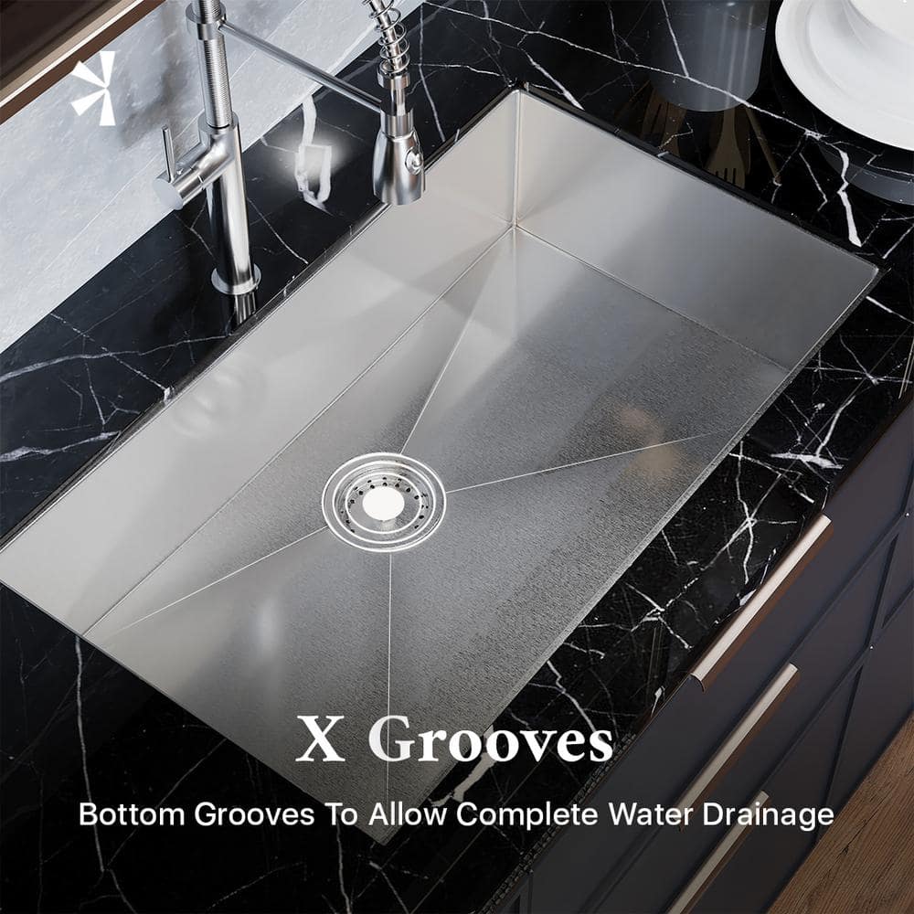 30.5'' Rectangular Stainless Steel Undermount Kitchen Sink