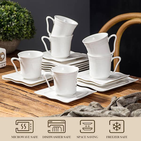 MALACASA Flora 18-Piece Porcelain Dinnerware Set (Service For 6) FLORA-18 -  The Home Depot