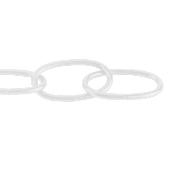 #2 x 1 ft. Decorator Steel Chain, White