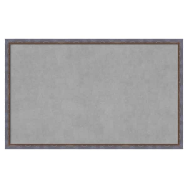 Amanti Art Two Tone Blue Copper 42 in. x 26 in. Framed Magnetic Board