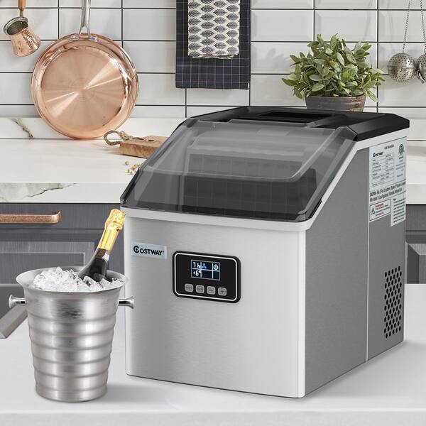 EUHOMY Ice Maker Machine Countertop, 26 lbs in 24 Hours, 9 Cubes