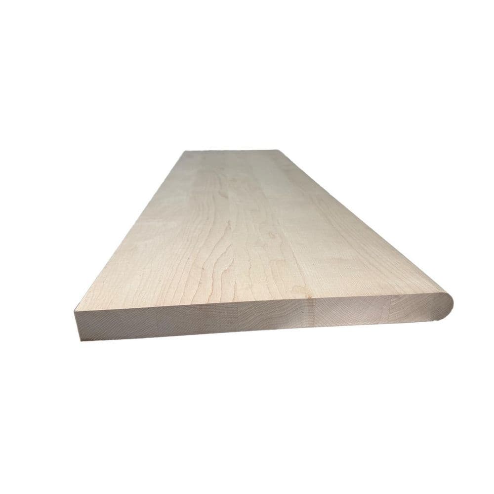 1-1/16 in. T x 11.5 in. W x 36 in. L Unfinished Maple Stair Tread Hardwood Trim price history on PriceWatchPro