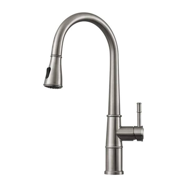 Single Handle PullDown Sprayer Kitchen Faucet with Flexible and Power
