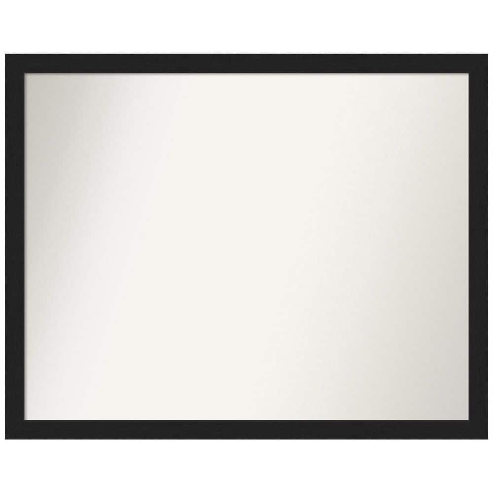 Grace Brushed Metallic Black Narrow 30 in. W x 24 in. H Rectangle Non-Beveled Framed Wall Mirror in Black price history on PriceWatchPro