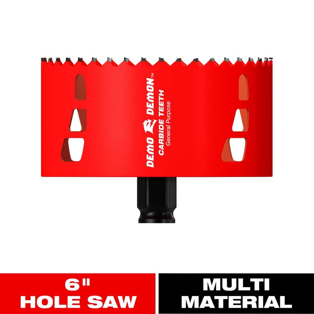 DIABLO 6 in. Carbide Hole Saw with 2-3/8 in. Cutting Depth