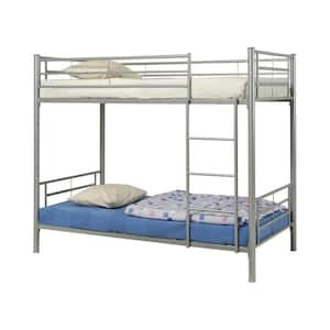 Hayward Silver Twin Over Twin Bunk Bed