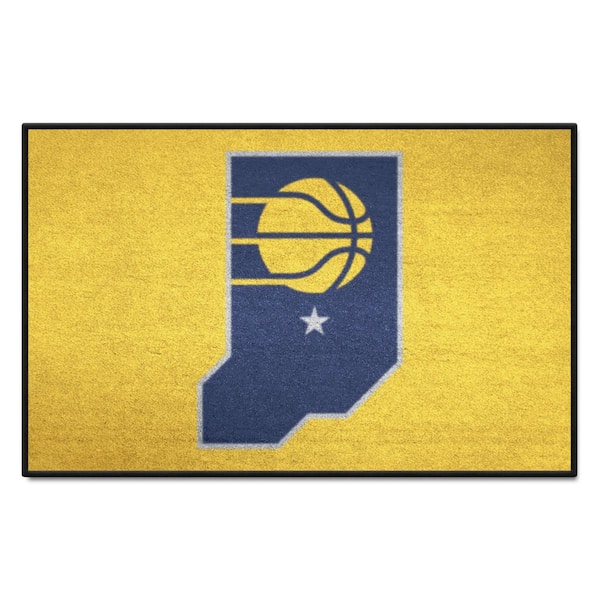 FANMATS Indiana Pacers Yellow 19 in. x 30 in. Starter Mat Accent Rug