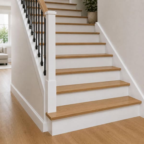 Holly River 4.5 mm T x 11.5 in. W x 47 in. L Luxury Vinyl Eased Edge Stair Tread and Riser (2-Pieces/Case)
