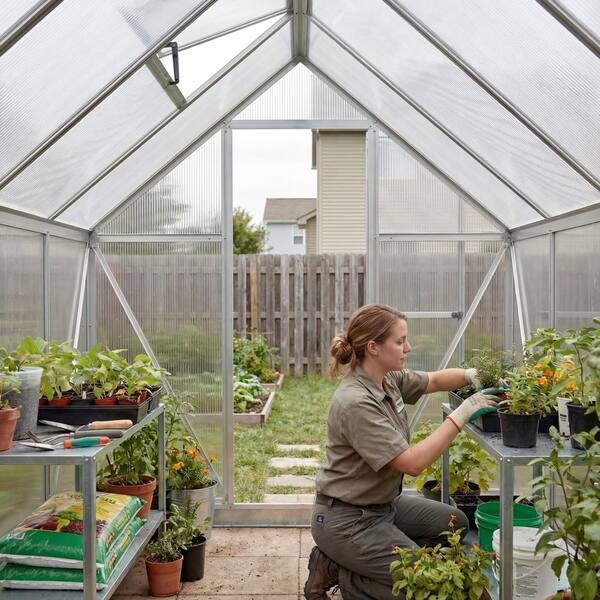 CANOPIA by PALRAM Mythos 6 ft. x 10 ft. Silver/Clear DIY