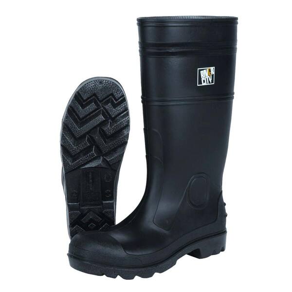 MSA Safety Works Men's Waterproof Work Boots - Soft Toe - Black Size 10(M)