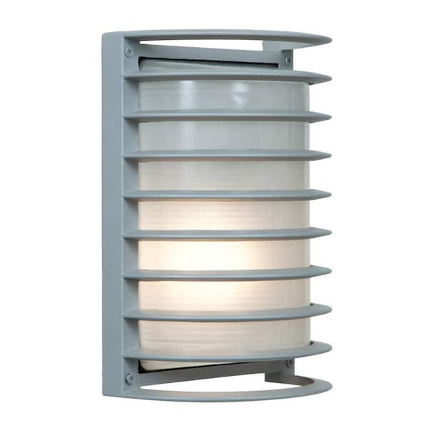 Access Lighting Bermuda 7 in. 1-Light Satin Outdoor Wall Mount Sconce