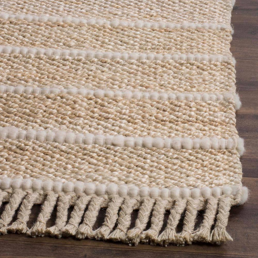 Ivory Handwoven Wool Flat Woven Area Rug 3' x 5'